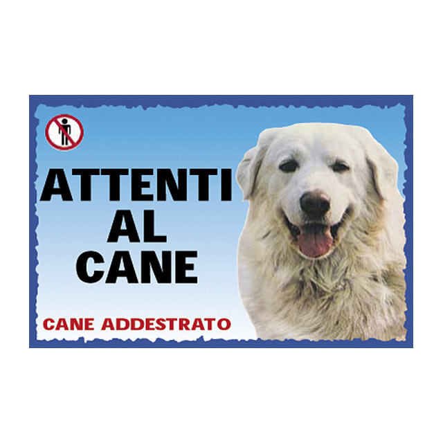 Cartello Attenti al cane - Pastore Tedesco