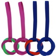 GIOCO NYLON MASSAGGIA GENGIVE ANELLO TWISTED 15 CM CON TIRANTE 45 CM