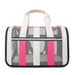 BORSA TRASPORTINO SEMIRIGIDA STRIPES FUXIA